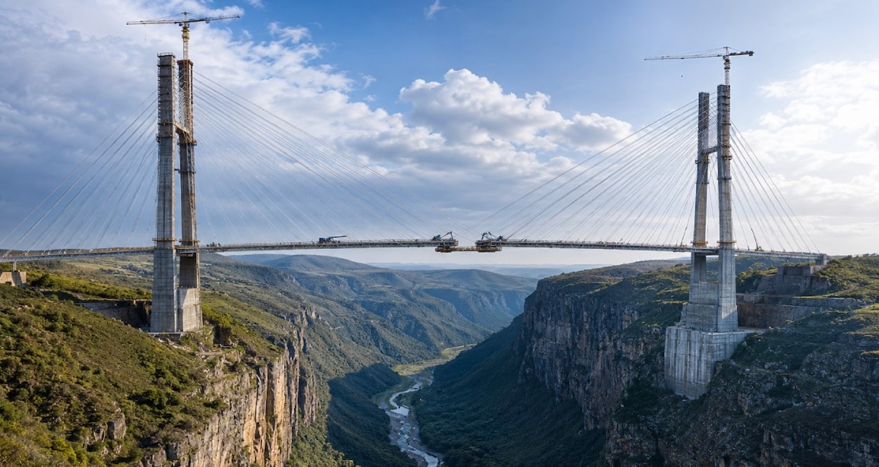 Ayrıntılar Netleşti: 194 metre yükseklikteki köprü iki vadiyi birleştirecek: Uçurumun ortasına dev köprü inşa