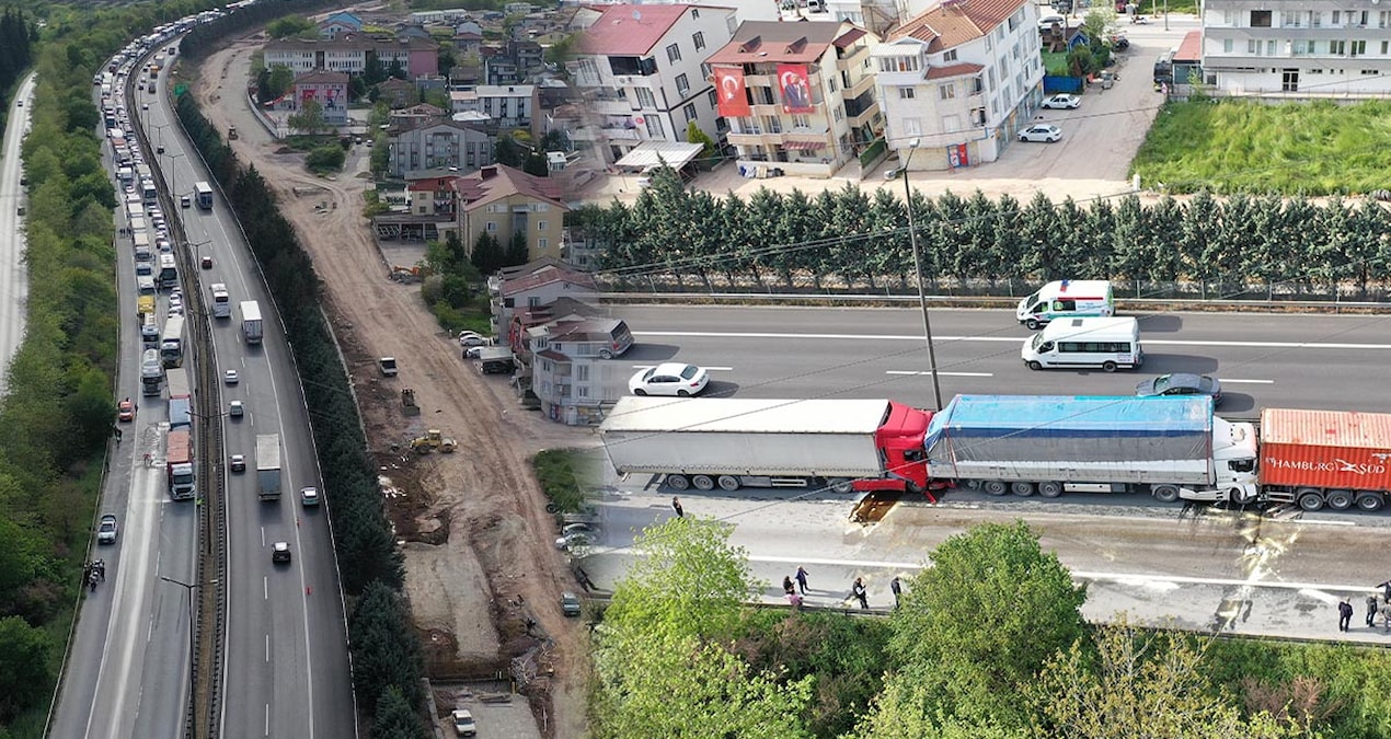 Ayrıntılar Netleşti: 6 TIR zincirleme kazaya karıştı! Uzun araç kuyrukları oluştu - Haberleri | İşte Tüm Ayrın