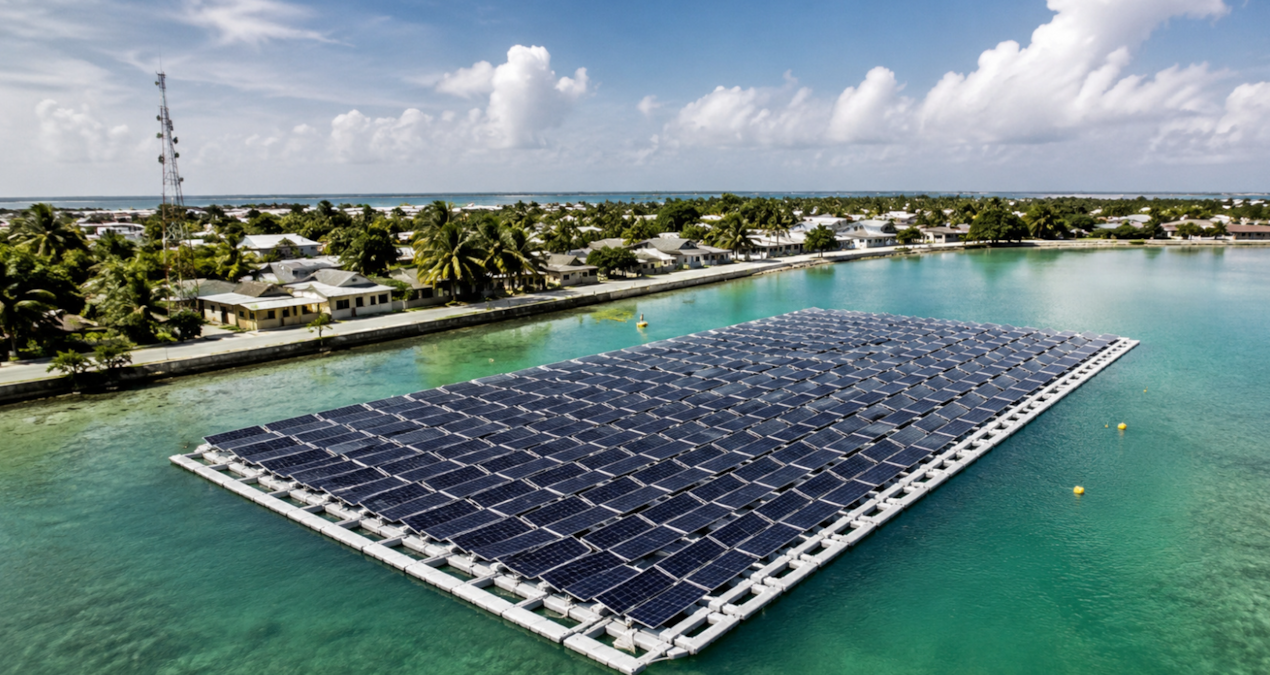 When there was no space left in the country with a population of 9 thousand, they installed solar panels in the sea - Breaking News