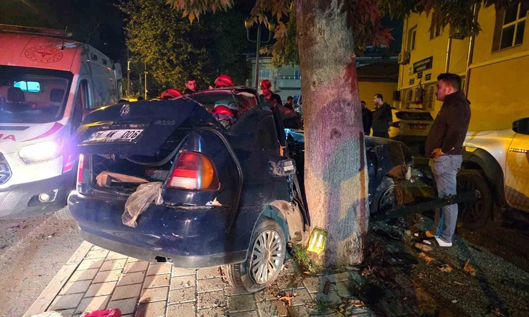 Adana Pozantı'da otomobil ağaca çarptı, 13 yaşındaki çocuk öldü, ağabeyi ağır yaralandı