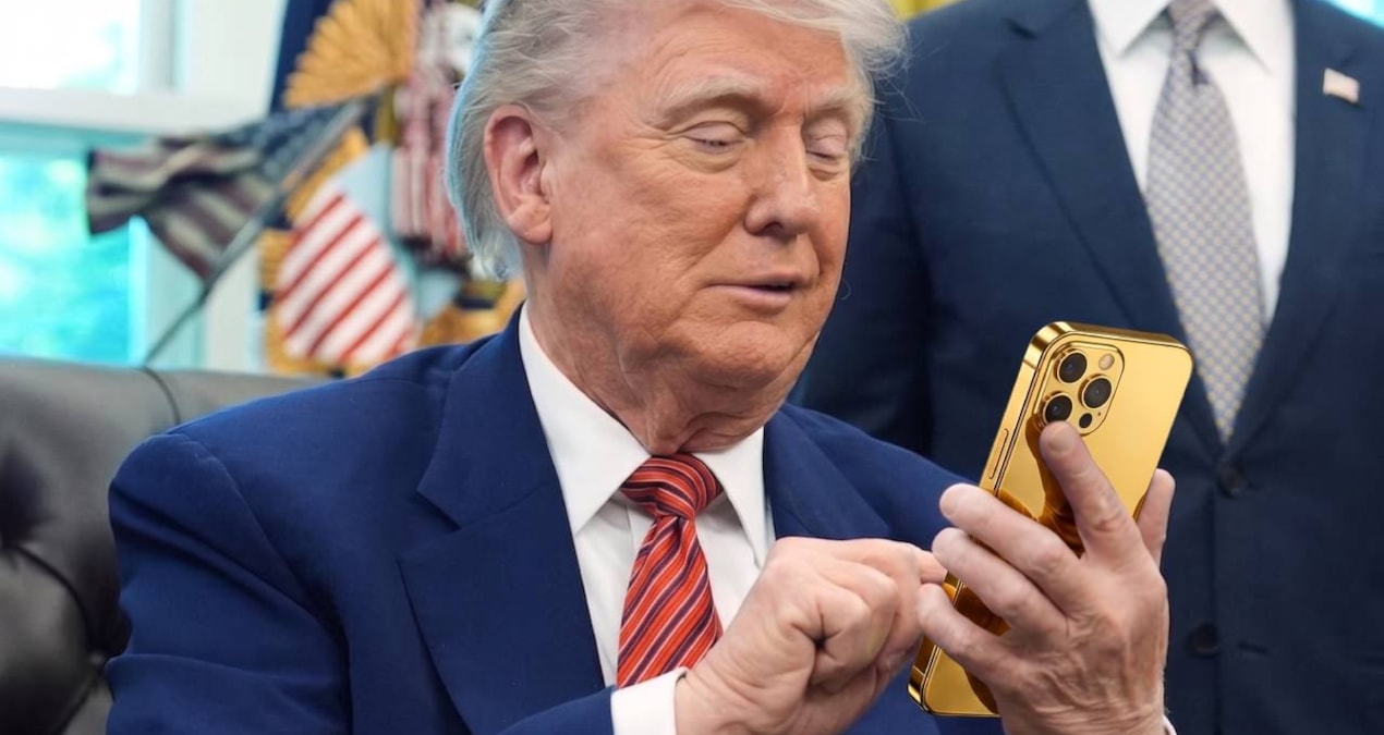 Gündemden Son Bilgiler: Adını Trump'tan alan altın kaplama telefon 22 bin TL'den satılıyor - Son Dakika