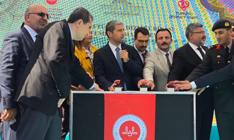 Afyonkarahisar İl Müftülüğü yeni hizmet binası için temel atma töreni düzenledi