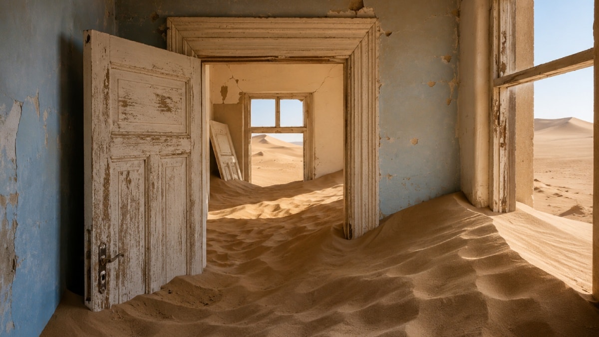 Hot Development: The desert swallowed the houses one by one (Details)