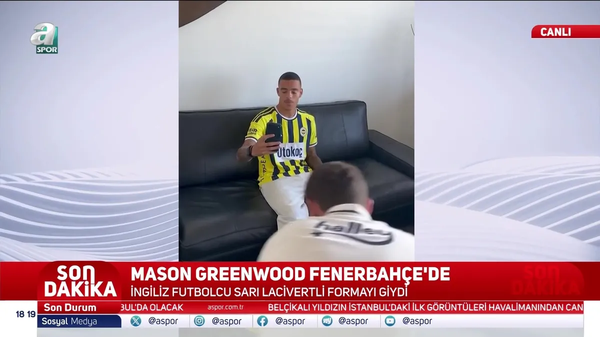 Agenda - Fenerbahçe's new transfer Mason Greenwood wore the jersey! Here are the first images