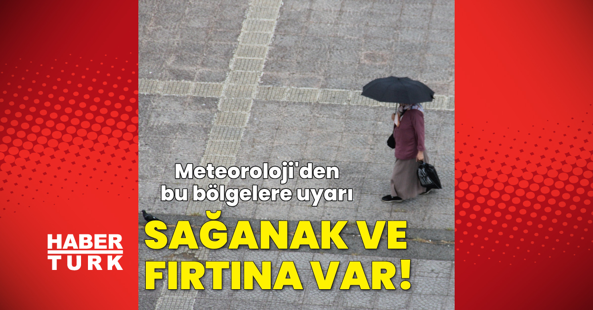 Heavy rain warning for Black Sea, storm warning for Marmara and Aegean.