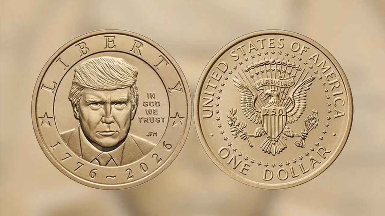 Agenda - Trump's portrait is printed on the 1 dollar bill: Special gold coin for the 250th anniversary of the USA (Details)