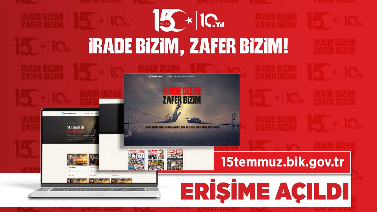 Digital memory of July 15: "15temmuz.bik.gov.tr" is now available: Here are the Details