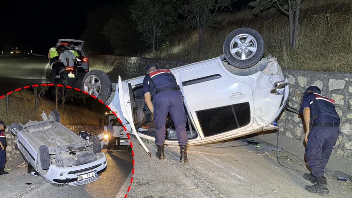 BREAKING: Car Slams into Retaining Wall in Adıyaman, Injuring 2.