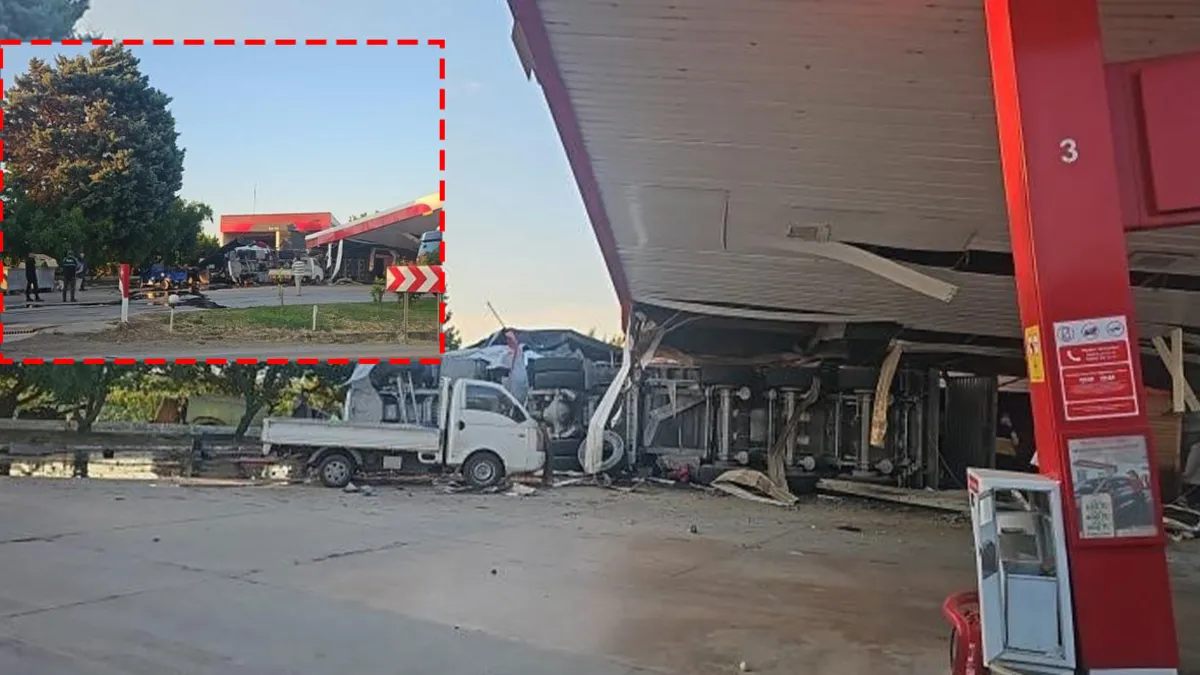 Analysis: Tragedy Narrowly Averted in Bursa as Coal Truck Crashes into Fuel Station, Killing 1.