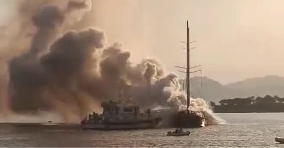 Göcek'te yat yandı! 8 tahliye: İşte Ayrıntılar: Gelişmeler Takip Ediliyor