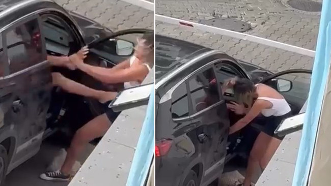 Gündemden Son Bilgiler: Son Gelişme: Kadıköy'de inanılmaz görüntü: Birbirlerinin saçlarını çekip tekme attılar