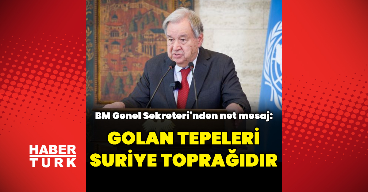 Sıcak Gündem: Son Gelişme: "Golan Tepeleri, Suriye toprağıdır" ve Son Gelişmeler - Son Dakika Bilgileri