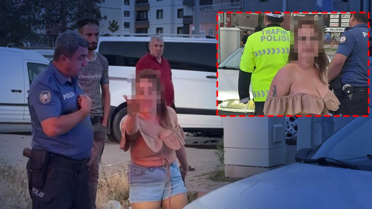 Kritik Açıklama: Kayseri'de alkollü kadın sürücü polis ekiplerine zor anlar yaşattı: Ehliyeti iptal edildi!: İ