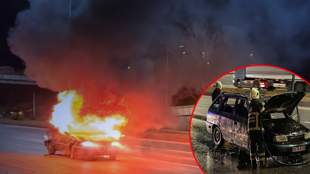 Kritik Açıklama: Eskişehir'de otomobil seyir halindeyken alev aldı! Sürücü son anda kurtuldu: Araç küle döndü