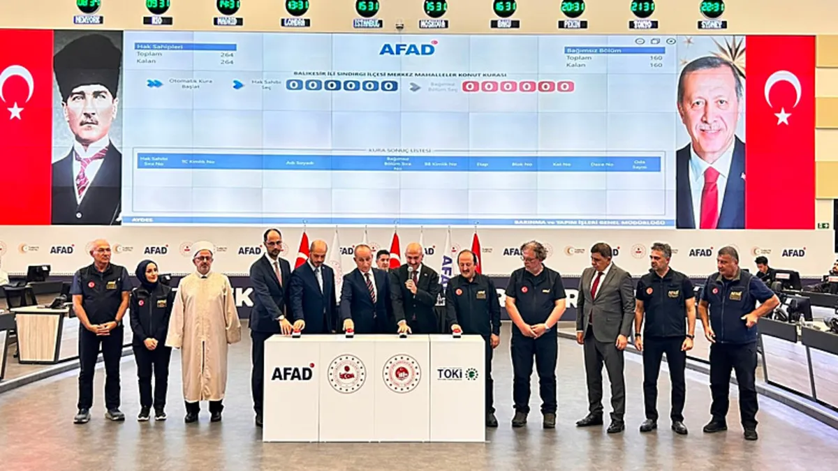 Analiz | Balıkesir'de 305 konut hak sahiplerine teslim edildi: AFAD Başkanı Pehlivan'dan "hayırlı olsun" mesaj