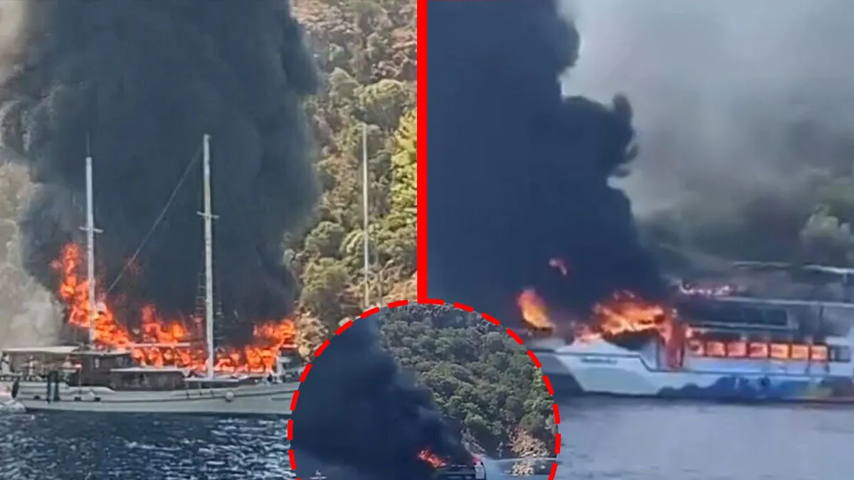 Son Gelişme: Son Gelişme: Fethiye’de can pazarı! Gezi teknesi denizin ortasında alev topuna döndü: Tam 115 kiş