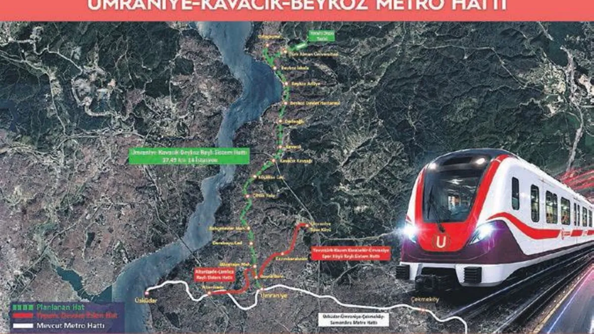 Beykoz’a metro hattı müjdesi: Gelişmeler Takip Ediliyor