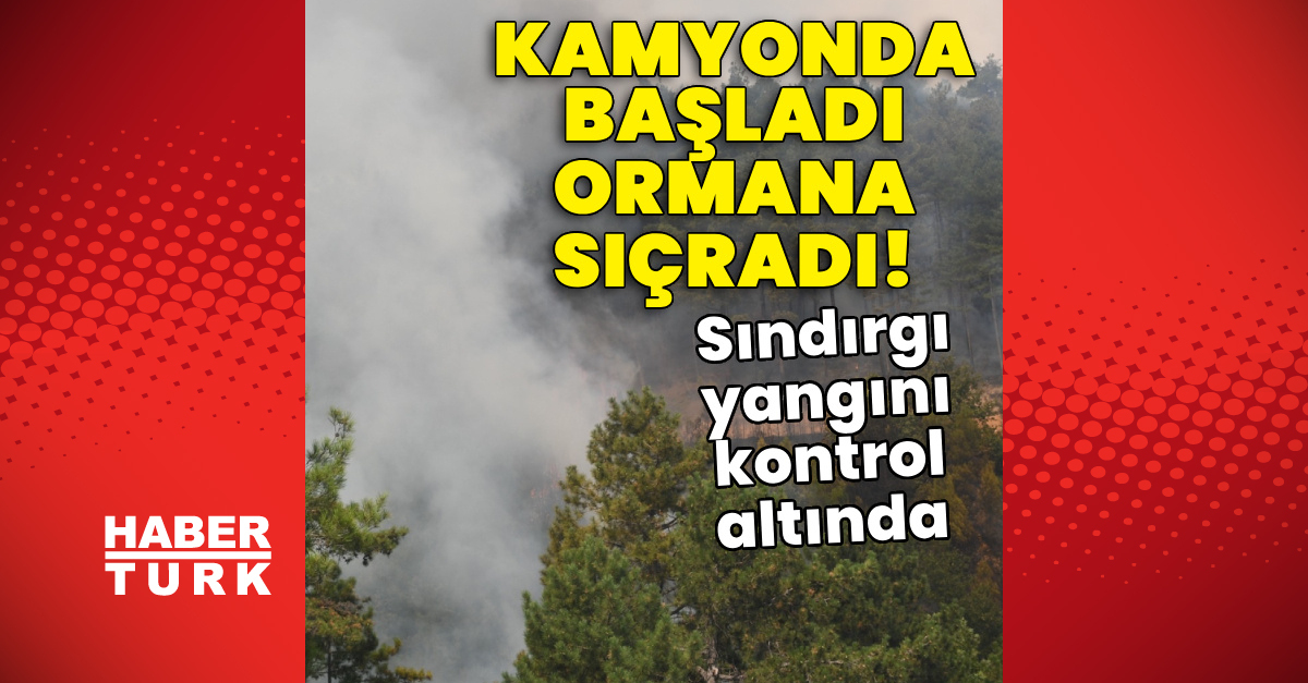 Son Gelişme: Sındırgı yangını kontrol altında - Son Dakika Bilgileri