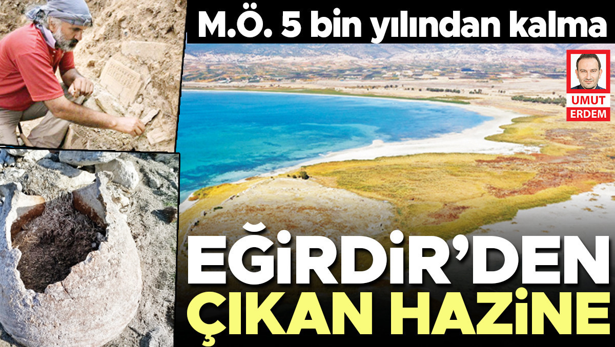 Eğirdir’de sular çekildi Tunç Çağı gözler önüne serildi: Gelişmeler Takip Ediliyor