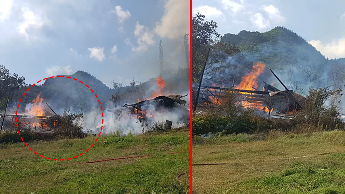 Artvin’de korkutan yangın! Tek katlı evi alevler sardı: Yanındakine de küle çevirdi! | İşte Tüm Ayrıntılar