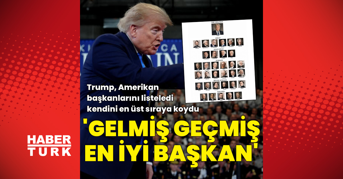 Trump kendini 'gelmiş geçmiş en iyi başkan' ilan etti: Gelişmeler Takip Ediliyor