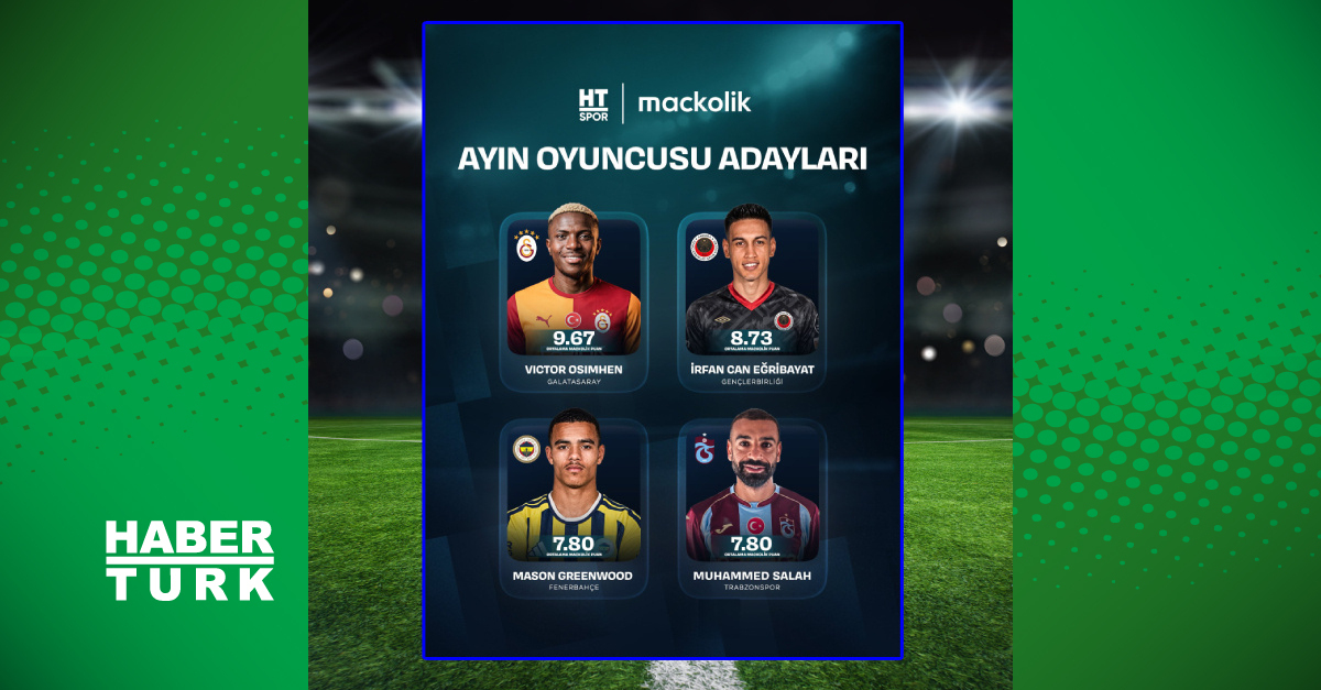 Kritik Açıklama: HT Spor, Süper Lig'de ayın futbolcusunu seçiyor! - Son Dakika Bilgileri
