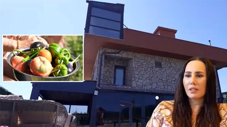 Sıcak Gündem: Asena’nın çiftlik evi... Bahçesinde sebze meyvesini kendi yetiştiriyor!