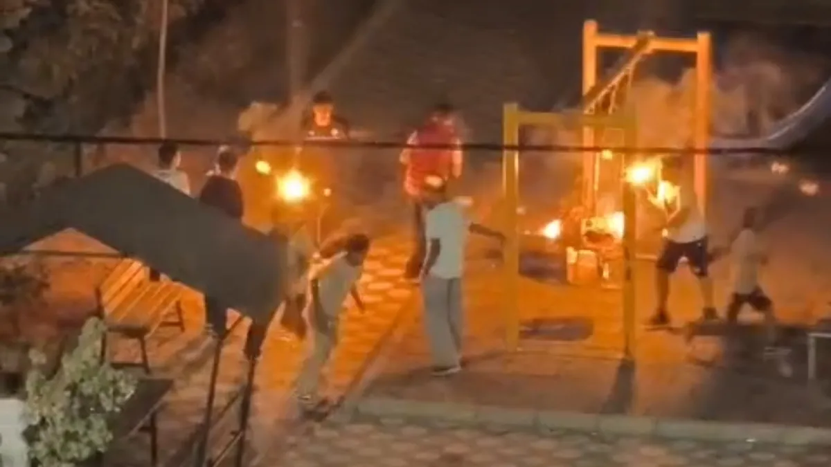Mardin'de 3 çocuk yakalanarak gözaltına sevk edildi: Tutuşturdukları sopalarla parkta korku saçtılar!: Gelişme
