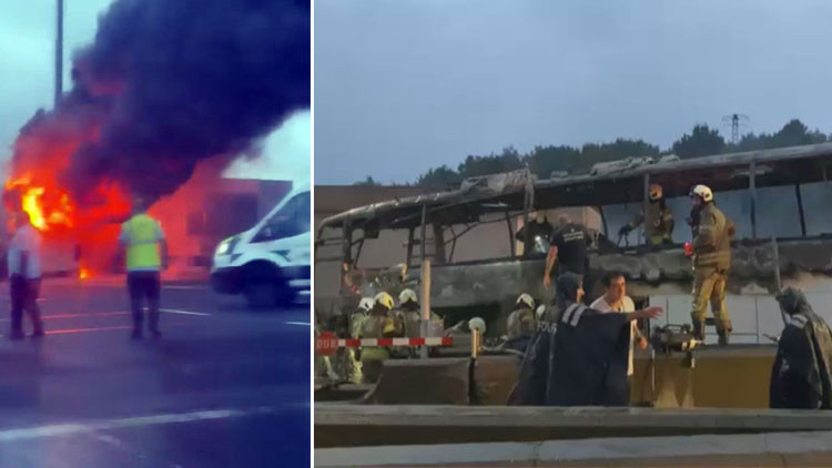 İstanbul'da otobüs alev alev yandı: 2 ölü, 8 yaralı - Son Dakika Bilgileri