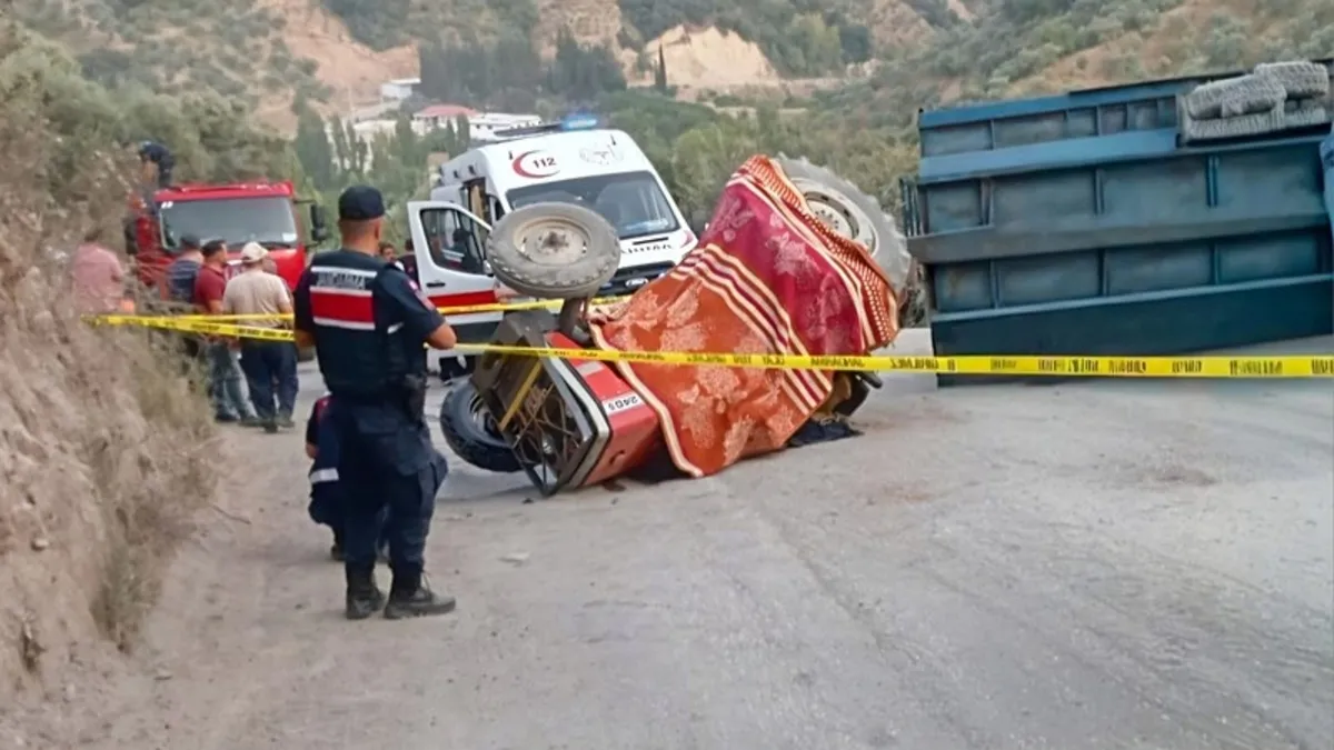 Son Gelişme: Aydın’da traktör devrildi; 1 ölü, 1 yaralı: Gelişmeler Takip Ediliyor