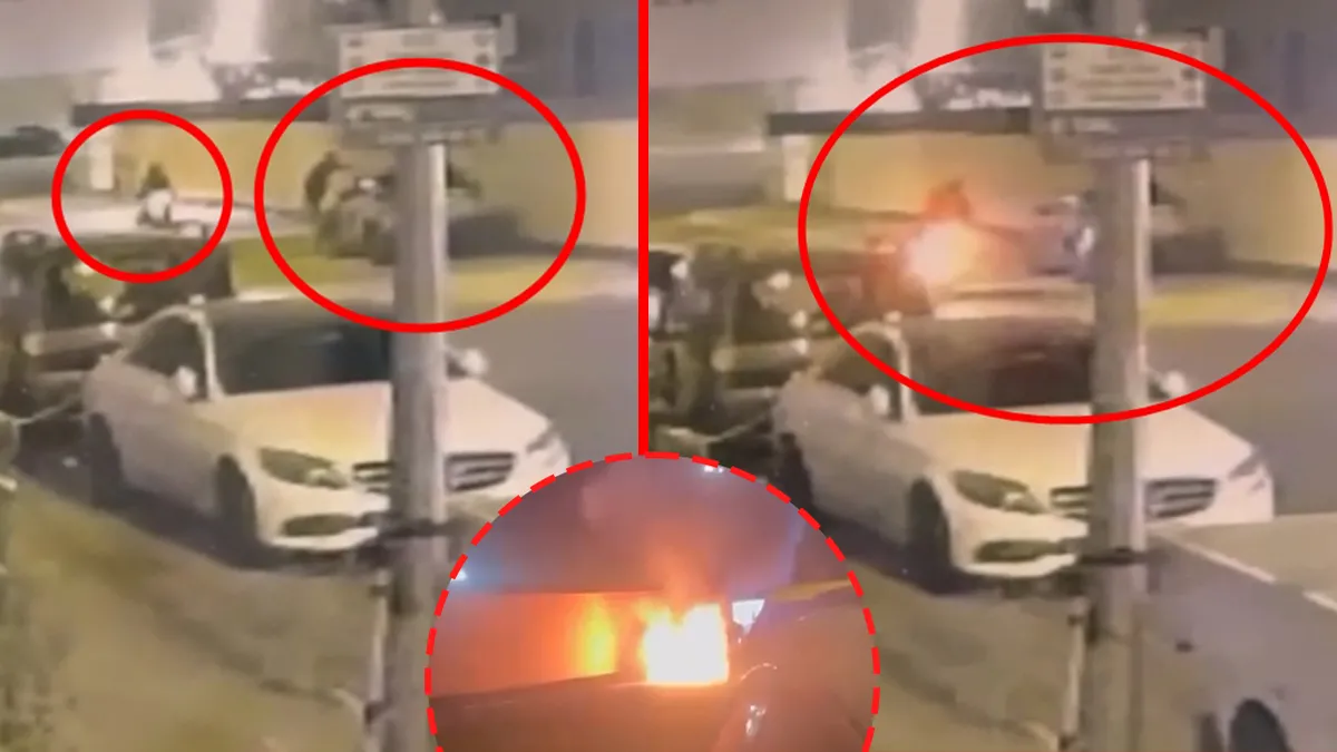 Sıcak Gündem: Batman’da korku dolu anlar! Motosikletle gelip otomobili ateşe verdiler: Kundakçı alevlerden son