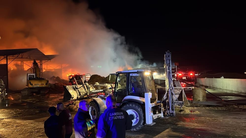 Ayrıntılar Netleşti: Samsun'da saman deposu alevlere teslim oldu - Son Dakika Bilgileri