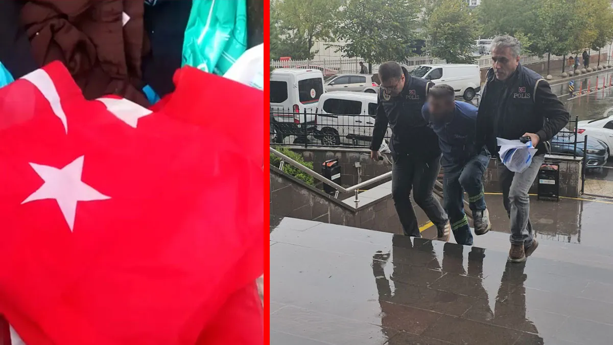 Kritik Açıklama: Önce Türk bayraklarını çöpe attı ardından sosyal medyada paylaştı! O provokasyonun altından k