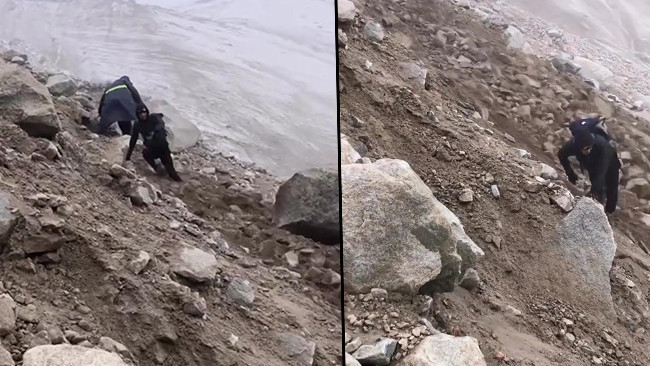 Son Gelişme: Ağrı Dağı'nda korku dolu anlar: Dağcılar kaya kütlelerinden son anda kurtuldu - Son Dakika Bilgil