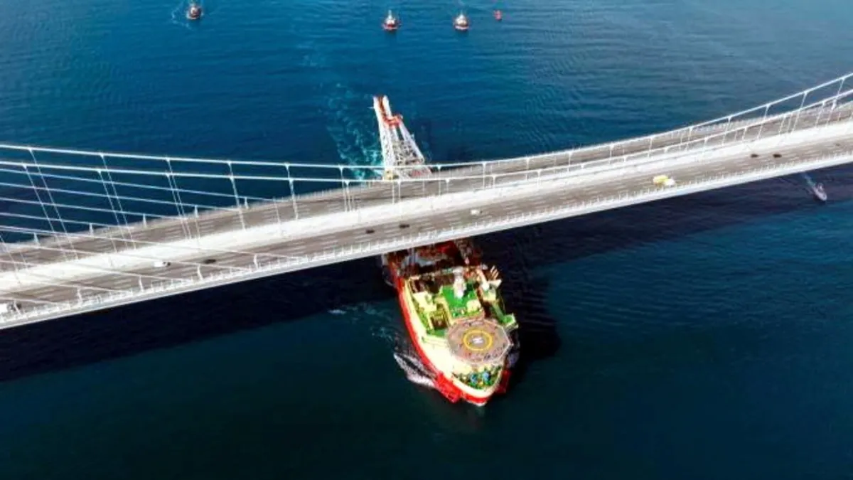 Ayrıntılar Netleşti: Boru döşeme gemisi 'JSD6000' İstanbul Boğazı'ndan geçti - Son Dakika Bilgileri