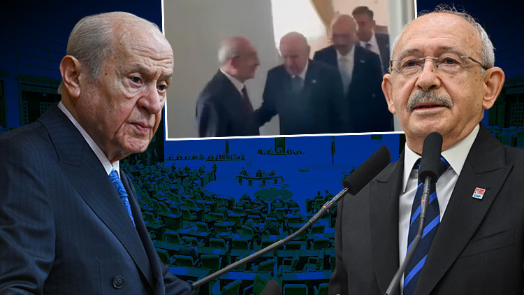 TBMM'de sürpriz görüşme: MHP lideri Bahçeli, CHP lideri Kılıçdaroğlu ile bir araya geldi