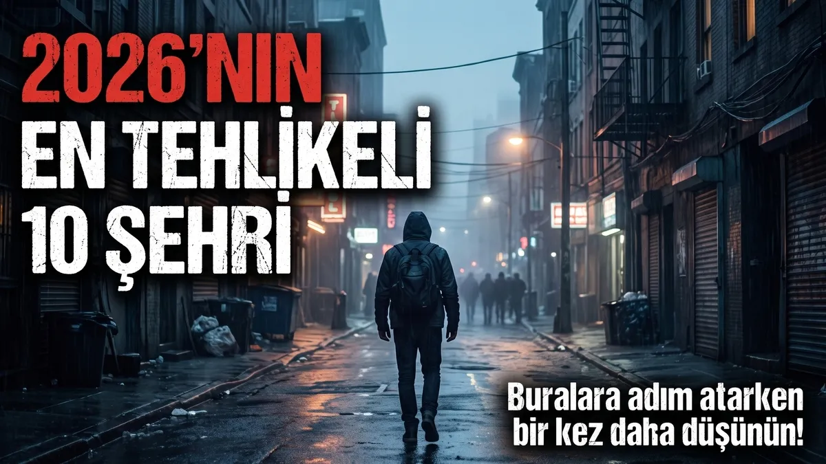 Sıcak Gündem: 2026'nın en tehlikeli 10 şehri resmen duyuruldu: Aralarında turistik yerler de var! - Son Dakika