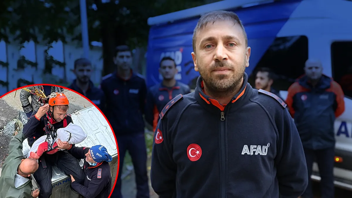 Sakarya’da dere taşkınında bebeği halat düzeneğiyle kurtaran AFAD personeli konuştu: "Operasyonun en kritik no