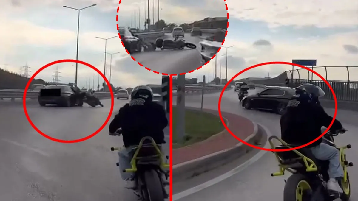 Gündemden Son Bilgiler: Bursa’da drift dehşeti! Otomobil motosiklete çarptı: Korkunç kaza kameraya yansıdı! |