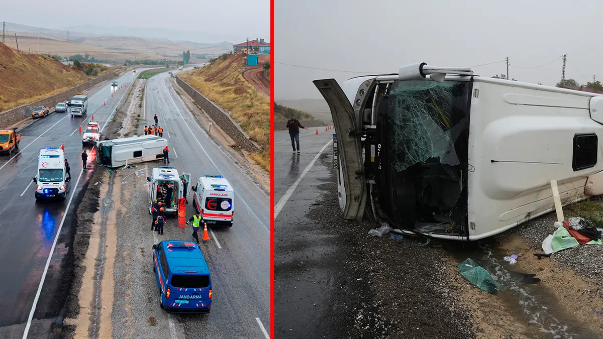 Son Gelişme: Kırıkkale'de feci kaza! Servis midibüsü devrildi: 14 kişi yaralandı! | İşte Tüm Ayrıntılar