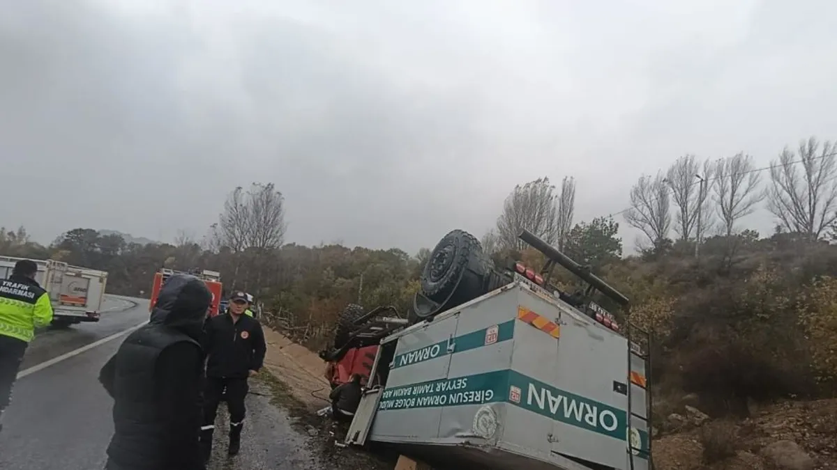 Ayrıntılar Netleşti: Giresun Orman Bölge Müdürlüğü'ne ait araç devrildi: 3 personel yaralandı: Gelişmeler Taki
