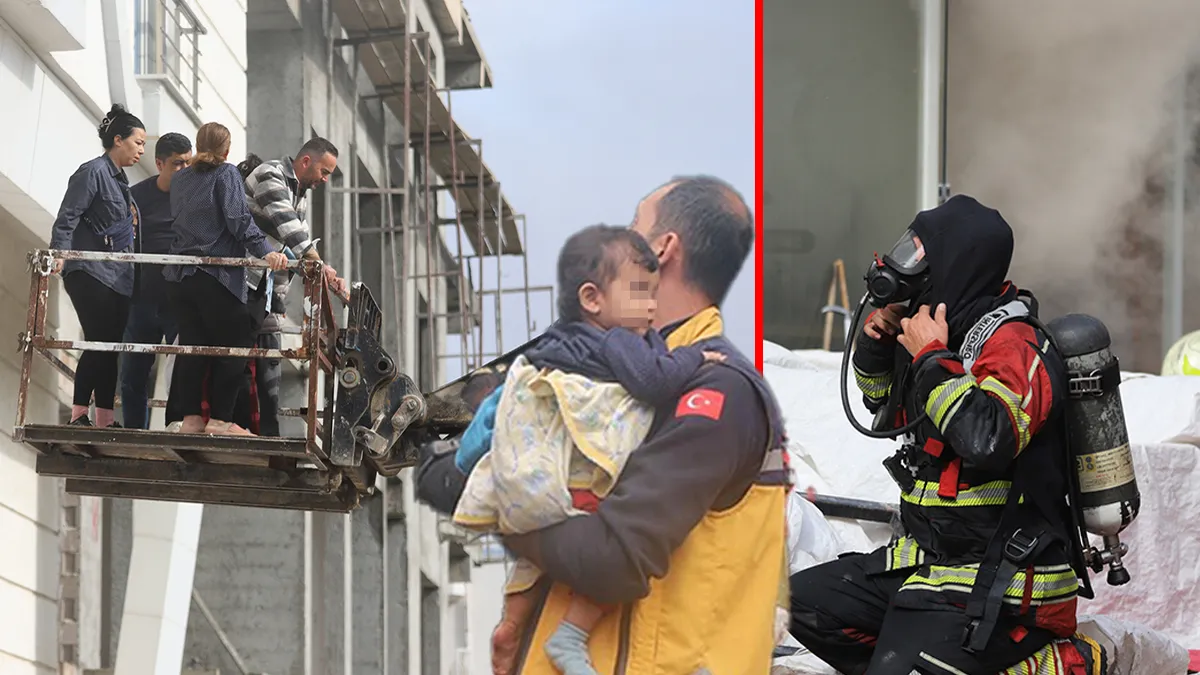 Ayrıntılar Netleşti: Mersin’de yangın paniği! Binadaki onlarca kişi saniyelerle böyle kurtarıldı: Ekiplerin al