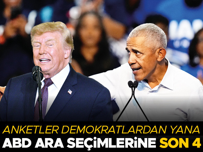 Son Gelişme: Anketler Demokratlardan yana... ABD ara seçimlerine son 4: Gelişmeler Takip Ediliyor