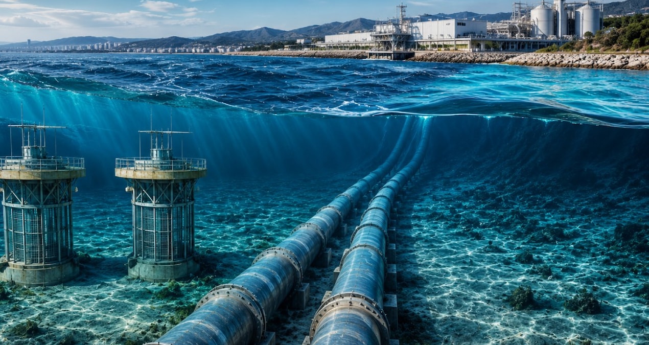 Ayrıntılar Netleşti: Akdeniz’in altında dev koridor oluşturuldu: Her gün 200 milyon litre su içilebilir hale g