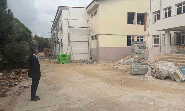 Aydın Söke'de Suat Orhon Lisesi'ndeki güçlendirme çalışmaları incelendi ve Merak Edilenler