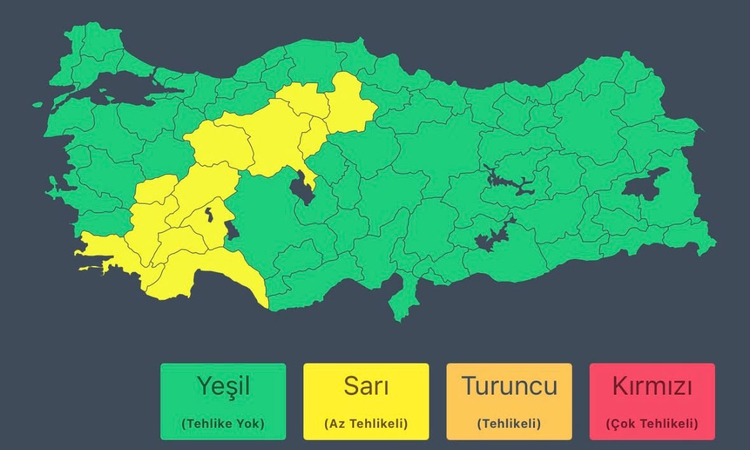 Ayrıntılar Netleşti: 12 il için sarı kodlu uyarı: Yarın kuvvetli ve gök gürültülü sağanak bekleniyor - Son Dak