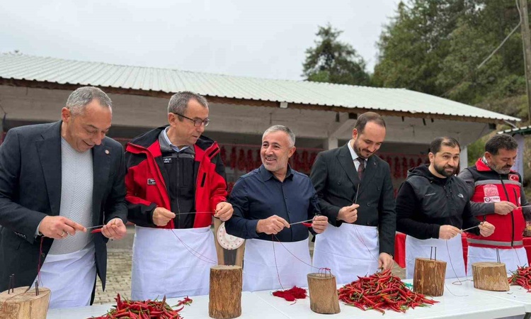 Ayrıntılar Netleşti: Bilecik Çukurören'de festivalde biber dizme yarışını 35 biberle Ali Vanlı kazandı: Gelişm