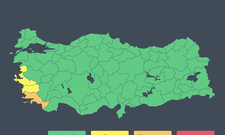 Ayrıntılar Netleşti: Çevre Bakanlığı Muğla için turuncu, İzmir ve Aydın için sarı yağış uyarısı verdi ve Merak