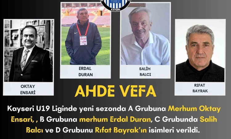 Ayrıntılar Netleşti: Kayseri ASKF, 1. Amatör Küme ve U19 gruplarına emektar isimlerini verdi | İşte Tüm Ayrınt