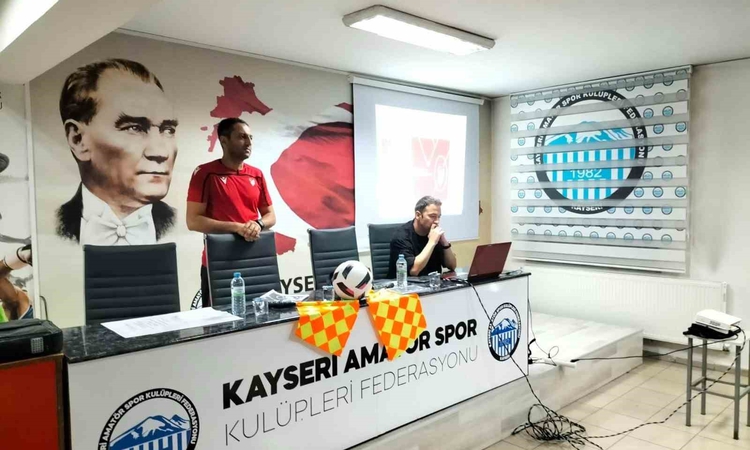 Ayrıntılar Netleşti: Kayseri'de Süper Amatör ve 1. Amatör küme temsilcilerine oyun kuralları anlatıldı ve Mera